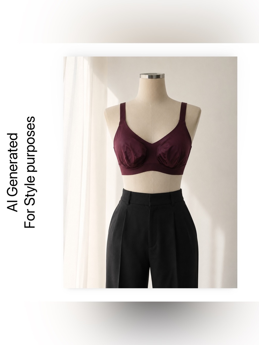 🇨🇦👍GUC KNIX | S 5 | Comfy Plus sky Padded V-Neck Bra - Thin Straps - Picture 12 of 16
